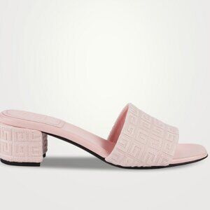 GIVENCHY 4G Jacquard Mules in Pink - Excellent Condition with Box